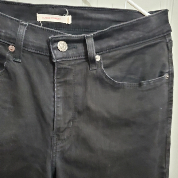 Levi's Classic Straight Black Size 12 Women's - Picture 8 of 11